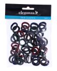 Eleganza Haargummis  Multi Color Schwartz Und Blau (mini)