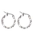 Everneed Tilla Twist - Großer Silberner Hoop 