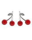 Everneed Kirsebær øreringe - rød/sølv (U) 
