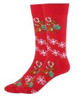 Nissebanden Weihnachtssocken Rot Grösse 41-47
