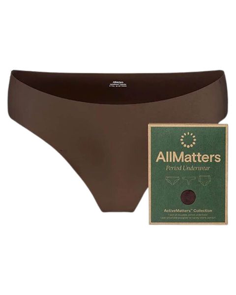 Allmatters Period Underwear Thong Brown Light/Moderate Medium Allmatters Period Underwear Thong Brown Light/Moderate Medium