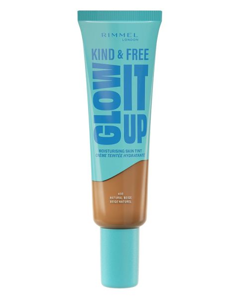 Rimmel London Kind & Free Glow It Up Moisturising Skin Tint 400 Natural Beige Rimmel London Kind & Free Glow It Up Moisturising Skin Tint 400 Natural Beige