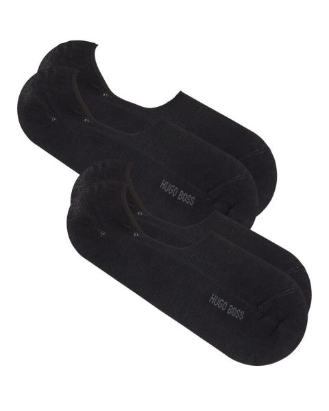 Boss Hugo Boss 2-pack Shoeliner Finest Soft Cotton Black Size 45-46
