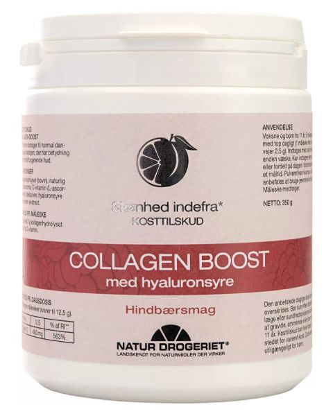 Natur Drogeriet Collagen-Boost med Hyaluronsyre - Hindbærsmag Natur Drogeriet Collagen-Boost med Hyaluronsyre - Hindbærsmag