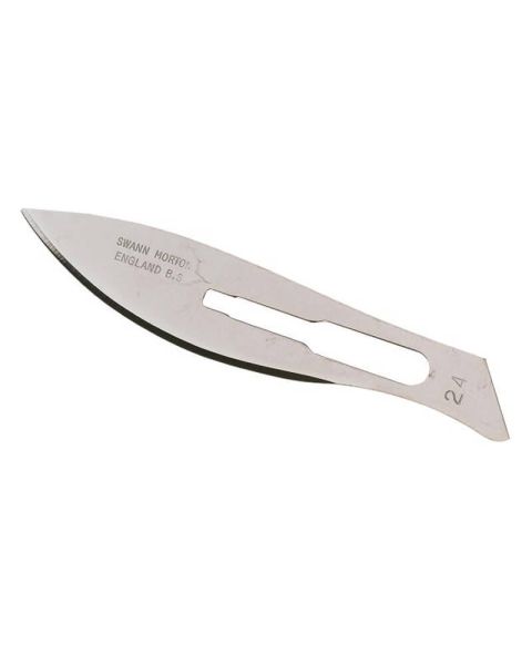 Sibel Swann-Morton Surgical Blades No.24 - Art P002008 (Én pakke) Sibel Swann-Morton Surgical Blades No.24 - Art P002008 (Én pakke)