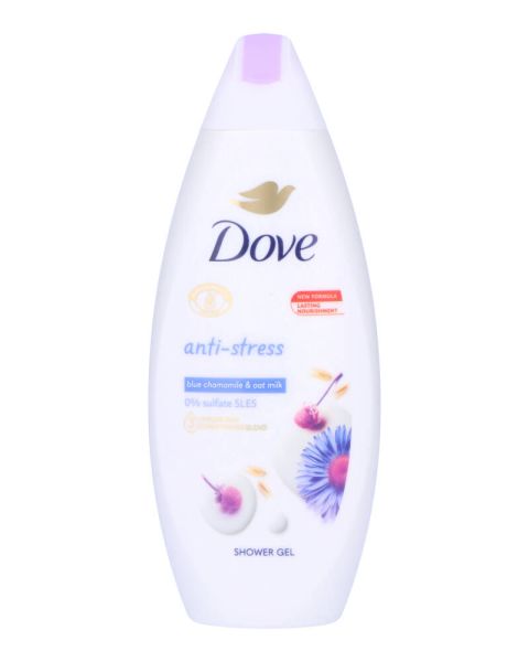 Dove Anti-stress Blue Chamomile & Oat Milk Shower Gel Dove Anti-stress Blue Chamomile & Oat Milk Shower Gel