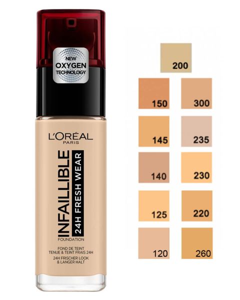 Loreal Infaillible Stay Fresh Foundation - Natural Rose 125 Loreal Infaillible Stay Fresh Foundation - Natural Rose 125