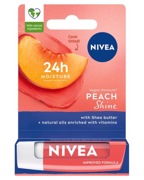 Nivea Peach Shine Caring Lip Balm Nivea Peach Shine Caring Lip Balm