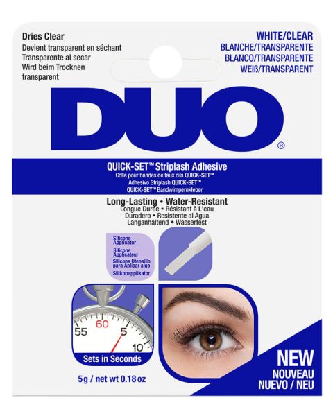Duo Quick-Set Striplash Adhesive White/Clear