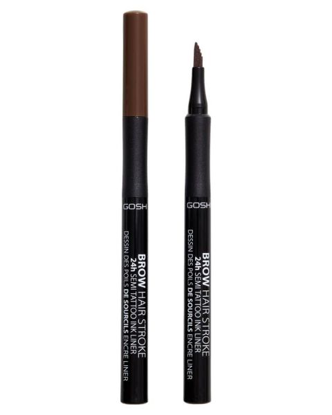 Gosh Brow Hair Stroke 24H Semi Tattoo Ink Liner 003 Dark Brown Gosh Brow Hair Stroke 24H Semi Tattoo Ink Liner 003 Dark Brown