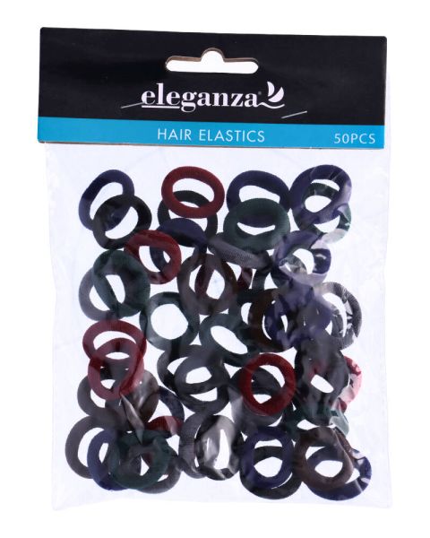 Eleganza Haargummis  Multi Color Schwartz Und Blau (mini)