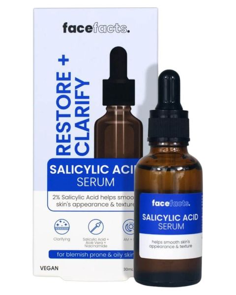 Face Facts Restore + Clarify Salicylic Acid Facial Serum Face Facts Restore + Clarify Salicylic Acid Facial Serum