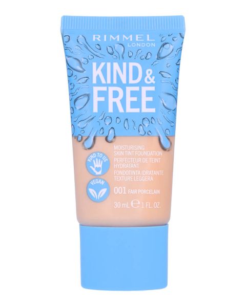 Rimmel London Kind & Free Moisturising Skin Tint Foundation 001 Fair Porcelain Rimmel London Kind & Free Moisturising Skin Tint Foundation 001 Fair Porcelain
