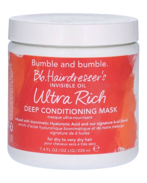 Bumble And Bumble Hairdresser's Invisible Oil Ultra Rich Deep Conditioning Masque Bumble And Bumble Hairdresser's Invisible Oil Ultra Rich Deep Conditioning Masque