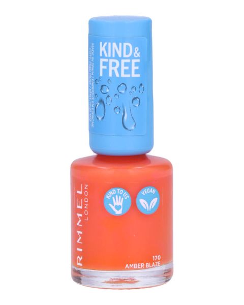 Rimmel London Kind & Free Neglelak 170 Amber Blaze Rimmel London Kind & Free Neglelak 170 Amber Blaze