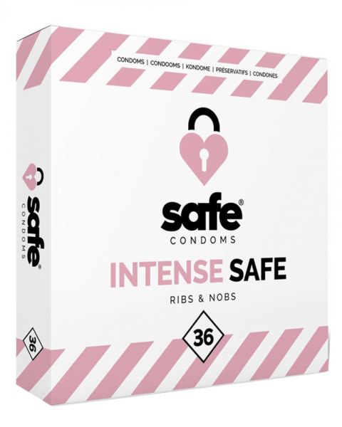 Safe Intense Safe Ribs & Nobs Condoms 36 pcs