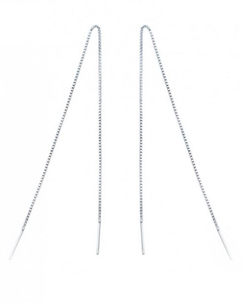 Everneed My - Lange silber Ketten Ohrringe