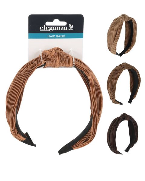 Eleganza Stirnband Licht Braun