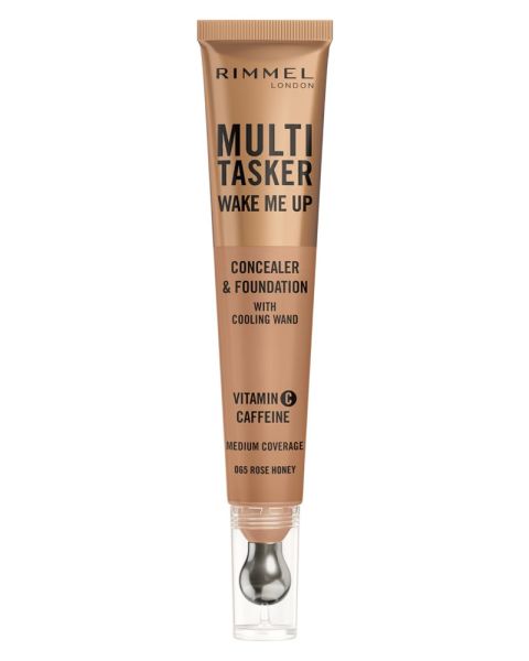 Rimmel London Multi-Tasker Wake Me Up Concealer & Foundation 065 Rose Honey