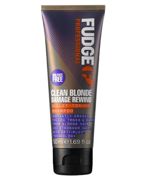 Fudge Clean Blonde Damage Rewind Violet-Toning Shampoo