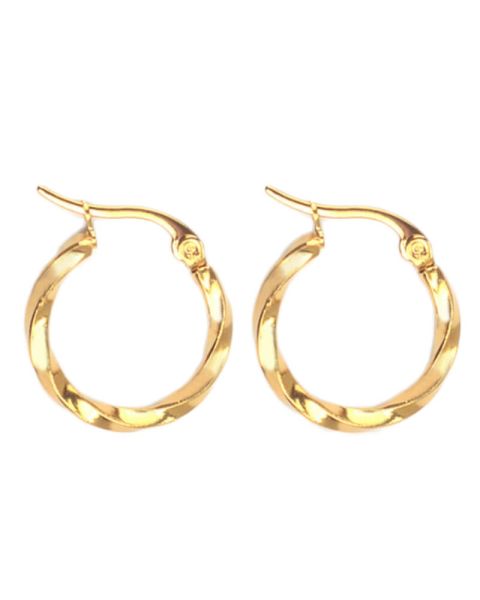 Everneed Tilla Twist - Große Goldene Creolen