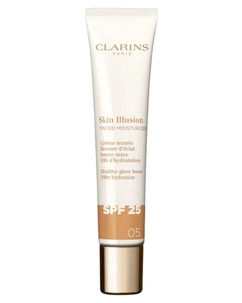 Clarins Skin Illusion Tinted Moisturiser SPF 25 05 Clarins Skin Illusion Tinted Moisturiser SPF 25 05
