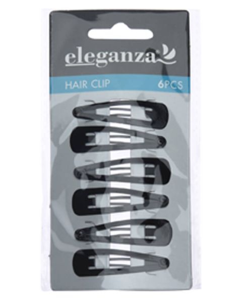 Eleganza Schwarz Haarspangen 4.7cm
