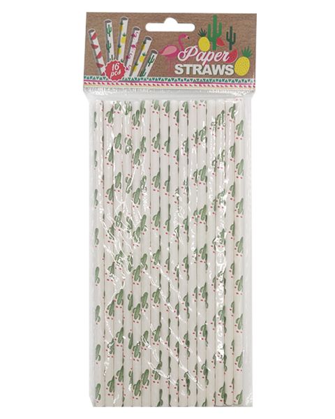 Party Collection Papierstrohhalme Kaktus