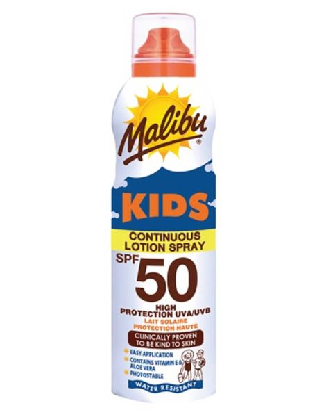 Malibu Kids Continuous Sun Lotion Spray SPF 50 Malibu Kids Continuous Sun Lotion Spray SPF 50