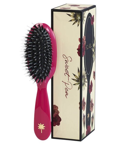 Fan Palm Hair Brush Small - Sweet Pea