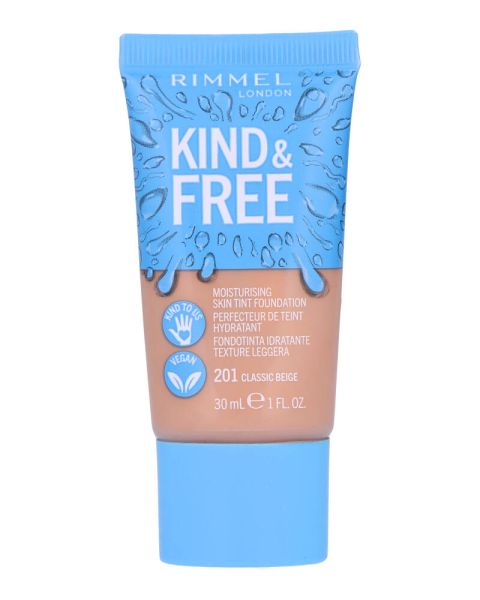 Rimmel London Kind & Free Moisturising Skin Tint Foundation 201 Classic Beige Rimmel London Kind & Free Moisturising Skin Tint Foundation 201 Classic Beige