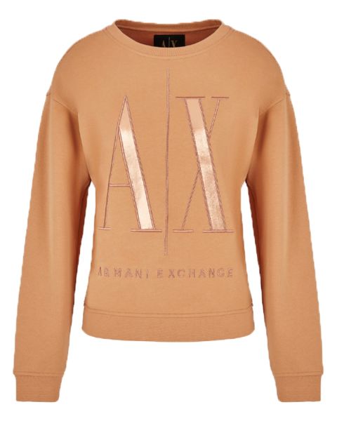 Armani Exchange Woman Sweatshirt Whisky Str. S