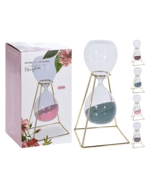 Excellent Houseware Sanduhr/Grau sand