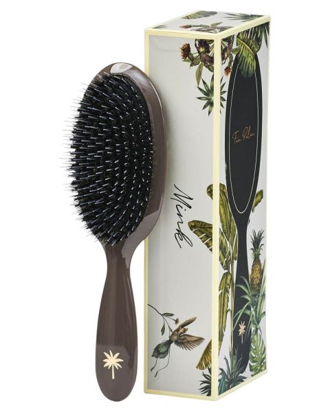 Fan Palm Boar & Nylon Brush — Mink Fan Palm Boar & Nylon Brush — Mink