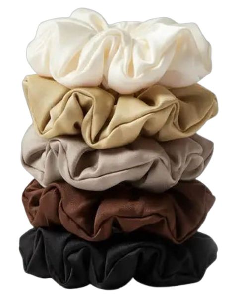Yuaia Haircare Bløde Satin Hårelastikker Coffee Yuaia Haircare Bløde Satin Hårelastikker Coffee