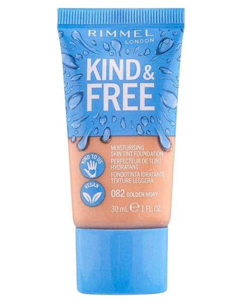 Rimmel Kind & Free Moisturising Skin Tint Foundation 082 Golden Ivory Rimmel Kind & Free Moisturising Skin Tint Foundation 082 Golden Ivory