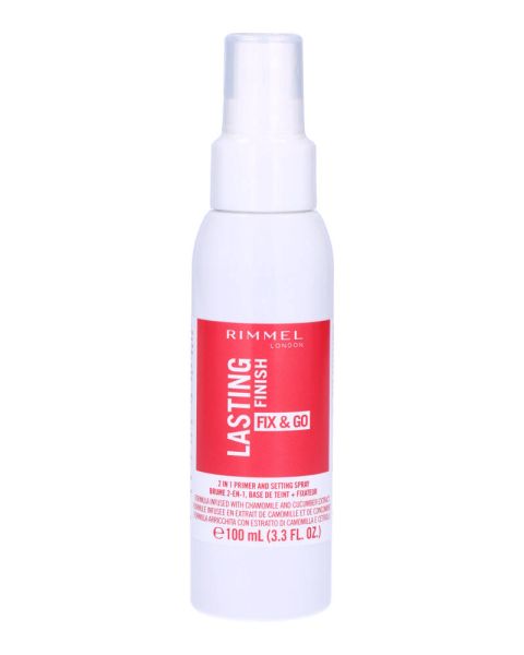 Rimmel London Lasting Finish Fix & Go 2-In-1 Primer And Setting Spray Rimmel London Lasting Finish Fix & Go 2-In-1 Primer And Setting Spray
