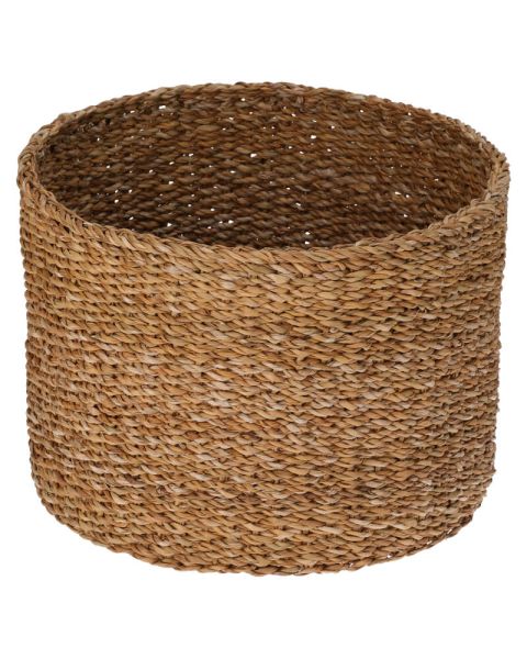 Excellent Housware H&S Collections Round Seagrass Basket 35x25