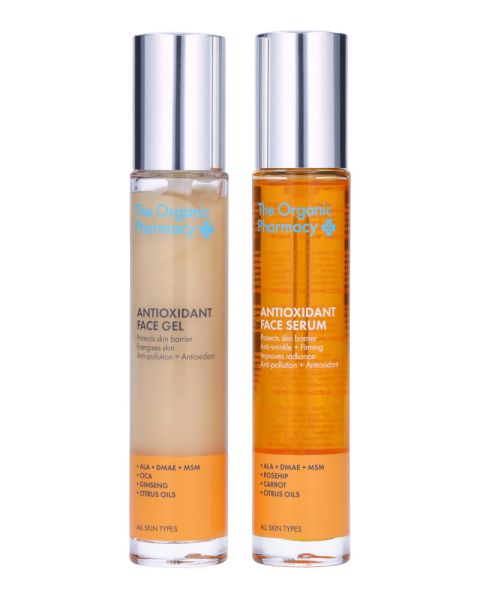 The Organic Pharmacy Antioxidant Face Gel & Serum DUO