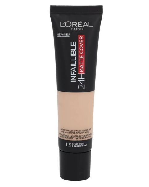 Loreal Infaillible 24-Matte Cover 115 Golden Beige Loreal Infaillible 24-Matte Cover 115 Golden Beige