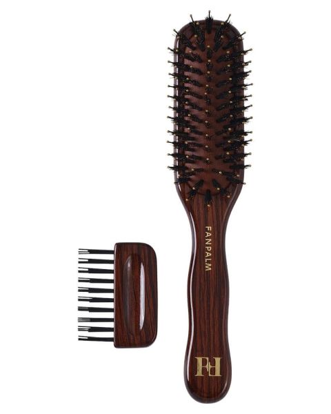 Fan Palm Boar- & Nylon Hairbrush Fan Palm Boar- & Nylon Hairbrush