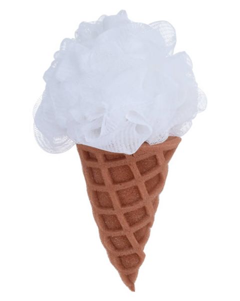 Baby Basic Badeschwamm Eiswaffel Weiß