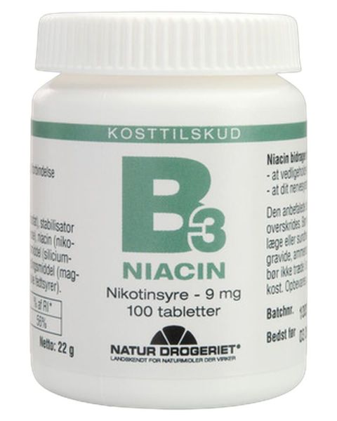 Natur Drogeriet B3 Niacin (Nicotinic acid) Natur Drogeriet B3 Niacin (Nicotinic acid)
