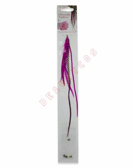 Feather Extension Long Pink