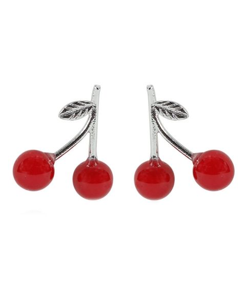 Everneed Cherry - Ohrringe - rot/silber (U)