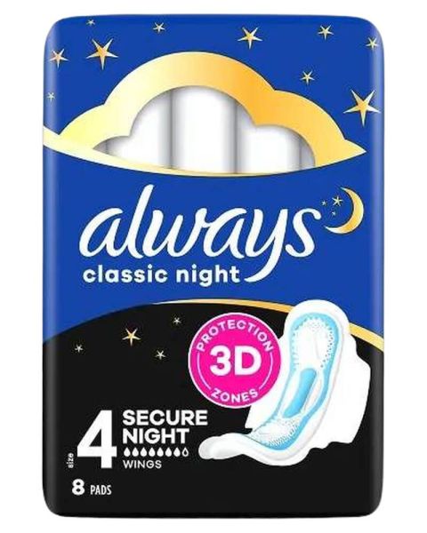Always Maxi Classic Night Pads With Wings Always Maxi Classic Night Pads With Wings
