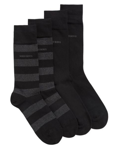 Hugo Boss Socken 2er Pack Größe 39-42 - Block Stripe